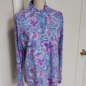 Beautiful Blue and Purple IBKUL top